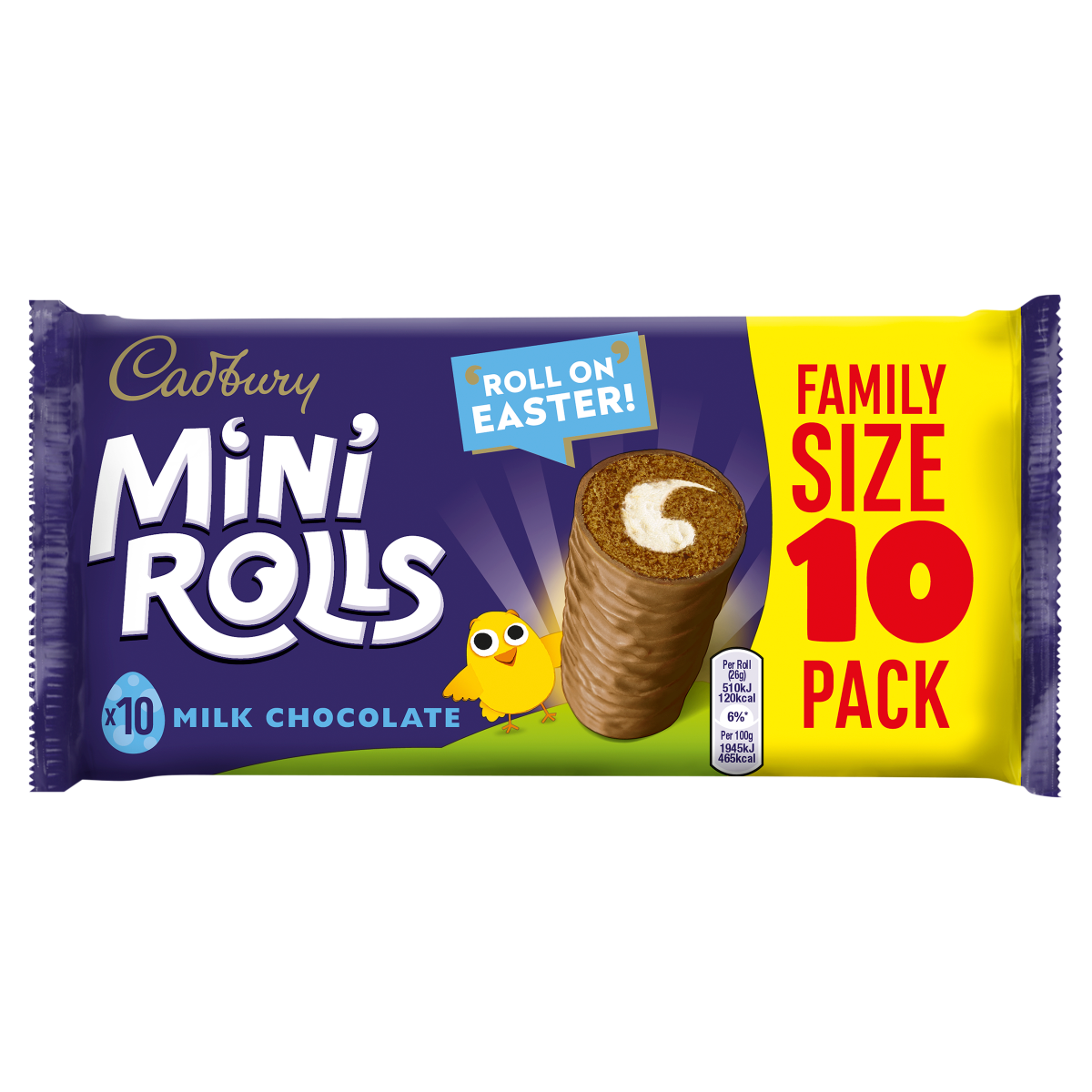 Cadbury 10 Milk Chocolate Mini Rolls