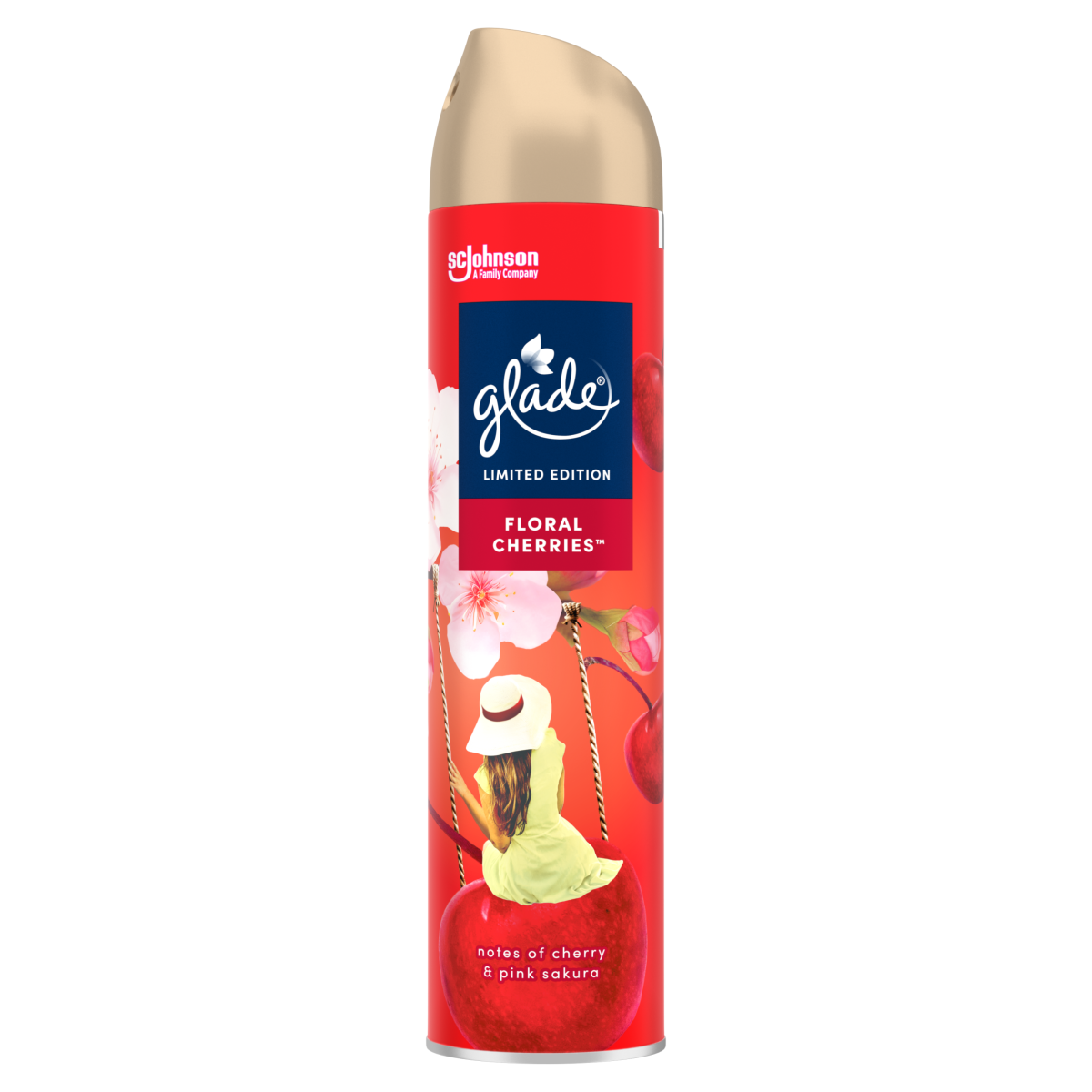 Glade Aerosol Air Freshener Floral Cherries 300ml