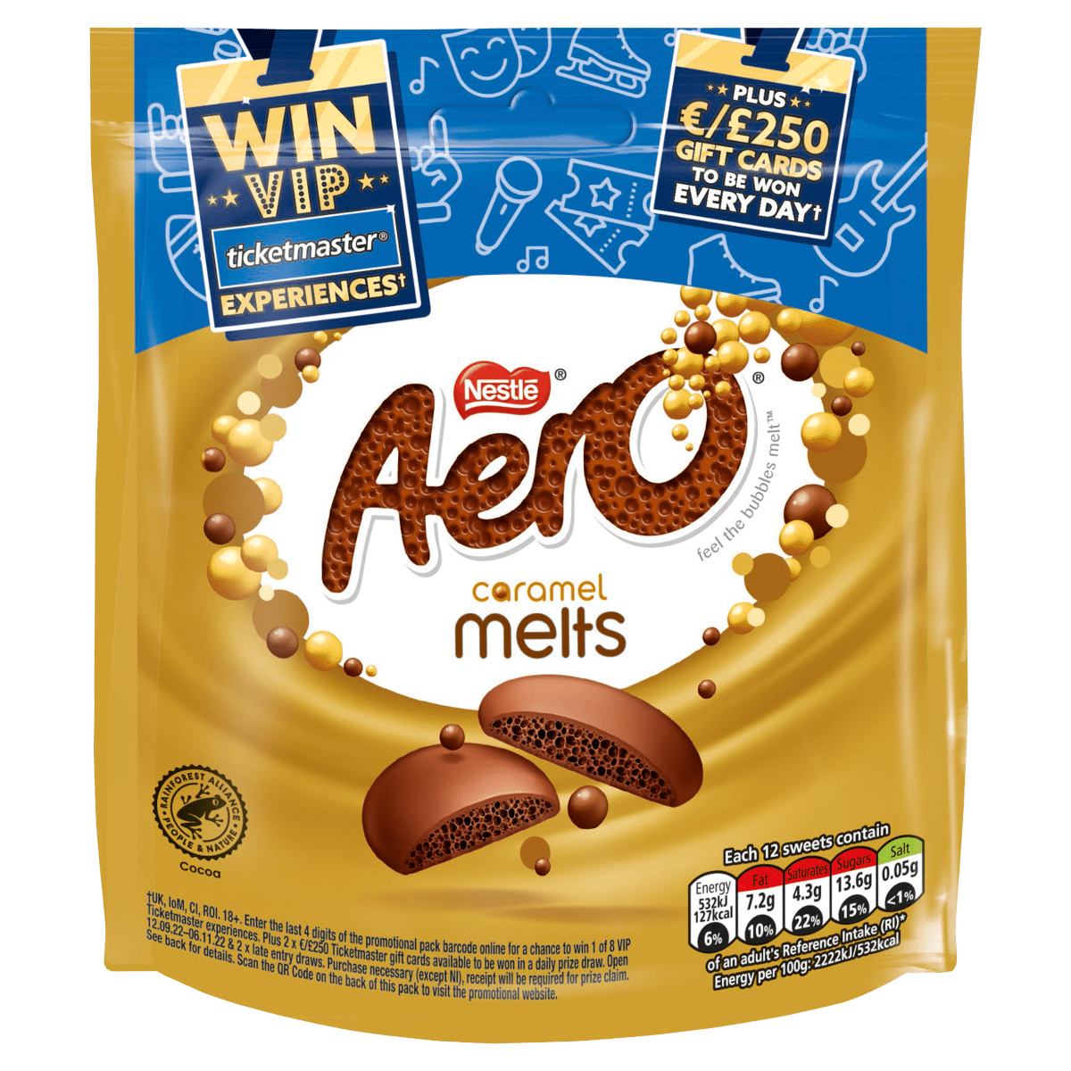 Aero Caramel Melts 86g