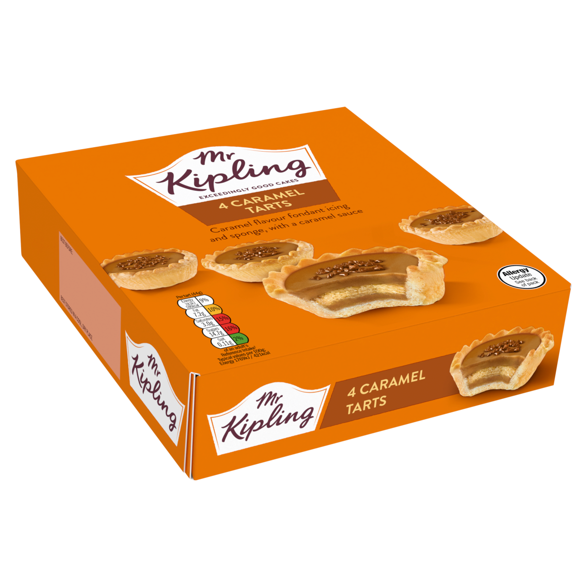 Mr Kipling 4 Caramel Tarts
