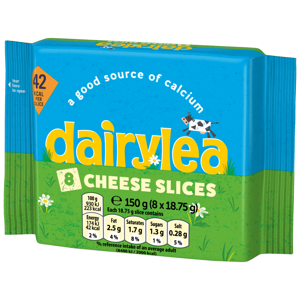Dairylea Cheese Slices 8 Slices Multipack (8 x 18.75g) 150 g