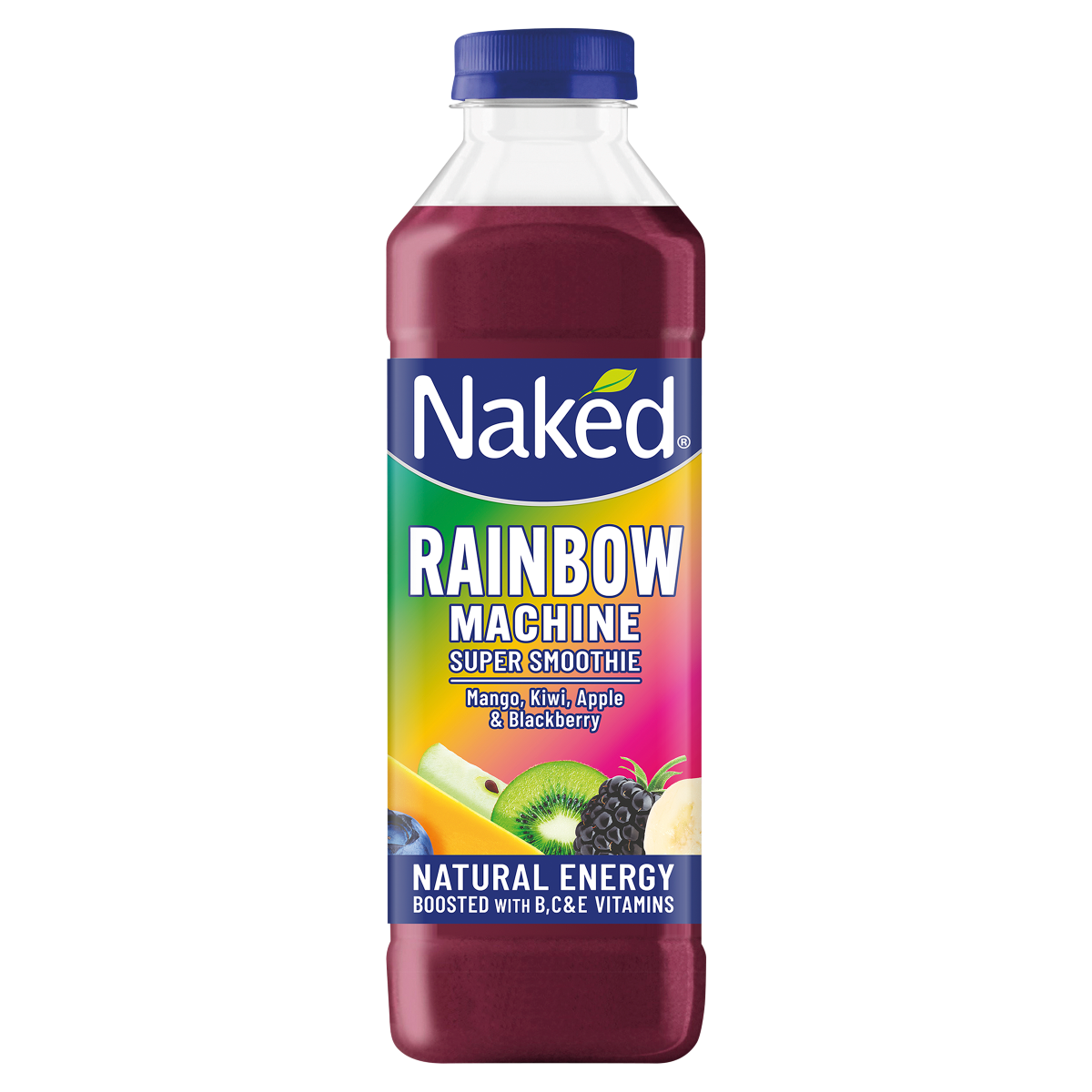 Naked Rainbow Machine Mango, Kiwi, Apple & Blackberry Super Smoothie 750ml