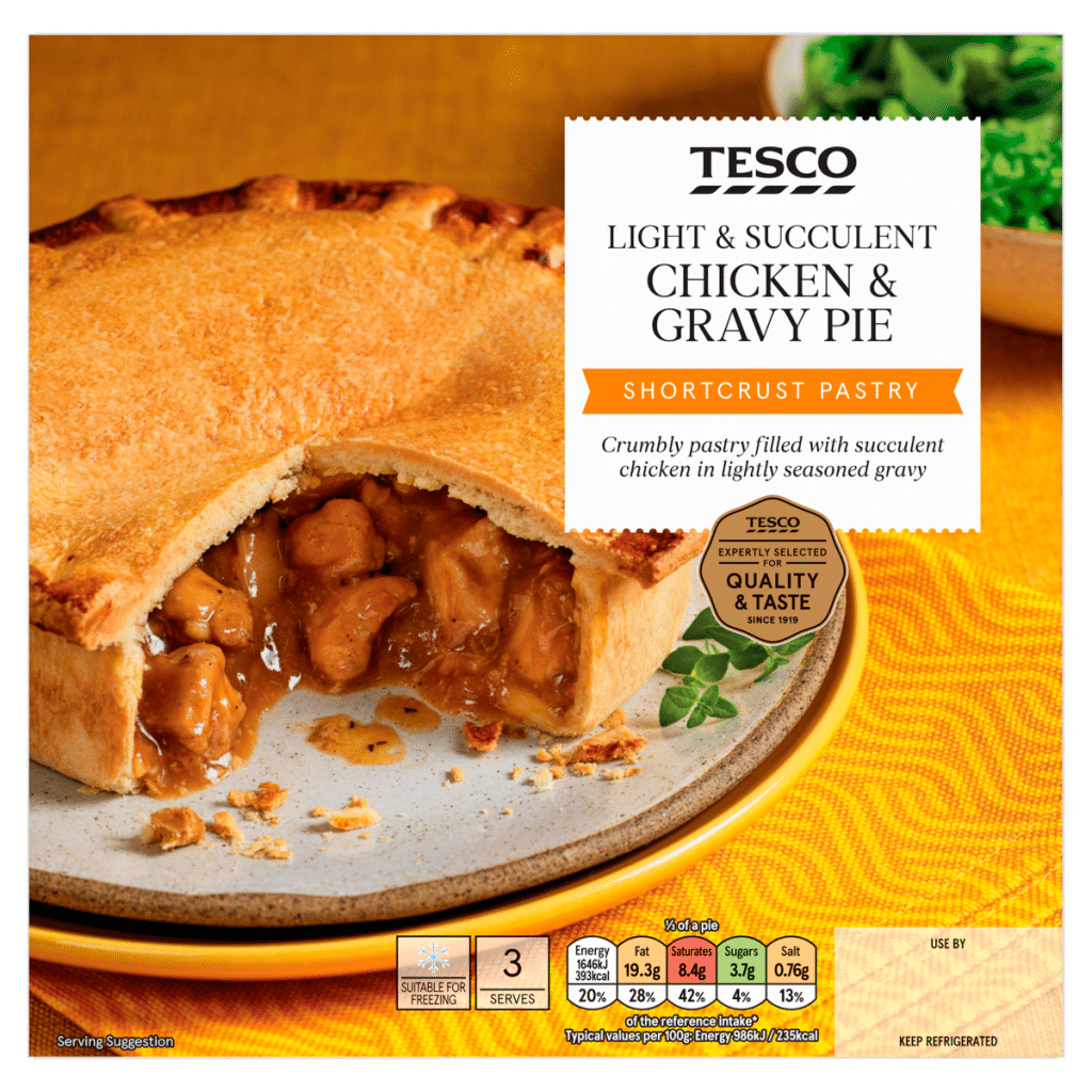 Tesco Chicken & Gravy Pie 500g