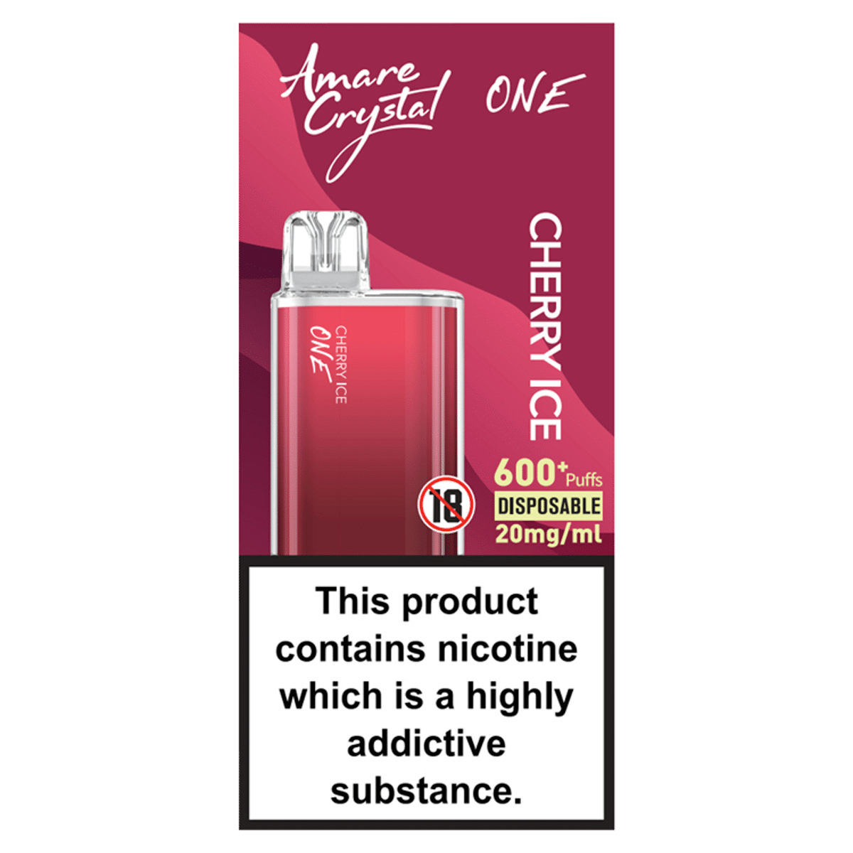 Amare Crystal One Cherry Ice Disposable 20mg/ml