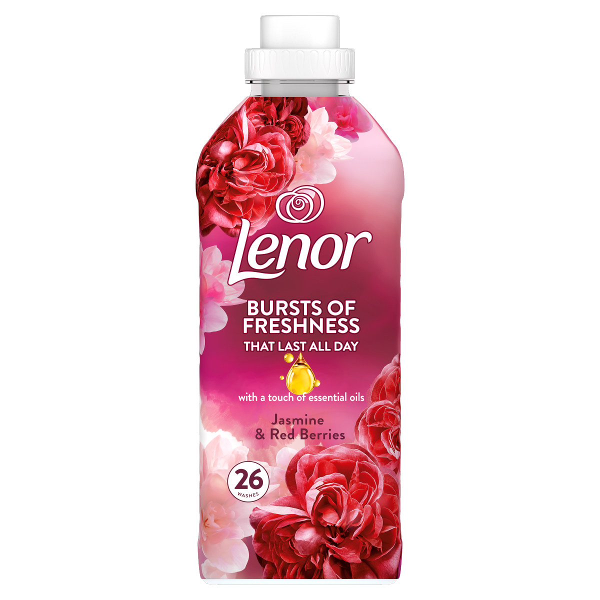 Lenor Fabric Conditioner 26 Washes, Jasmine & Red Berries