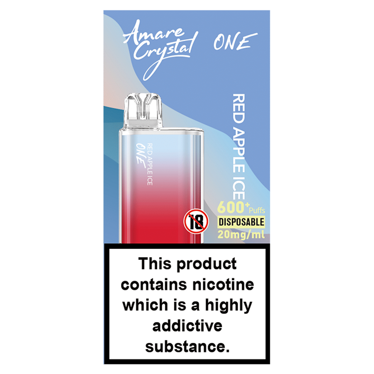 SKE Amare Crystal One Disposable Red Apple Ice 20mg/ml