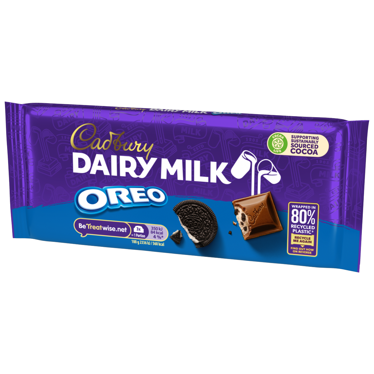 Cadbury Dairy Milk Oreo Chocolate Bar 120g