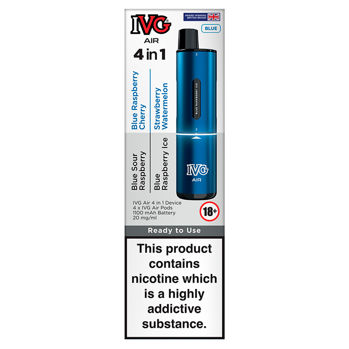 IVG Air 4 in 1 Blue 20mg/ml