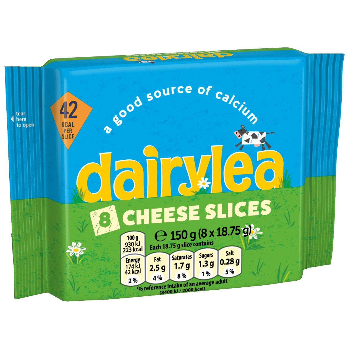 Dairylea Cheese Slices 8 Slices Multipack (8 x 18.75g) 150 g