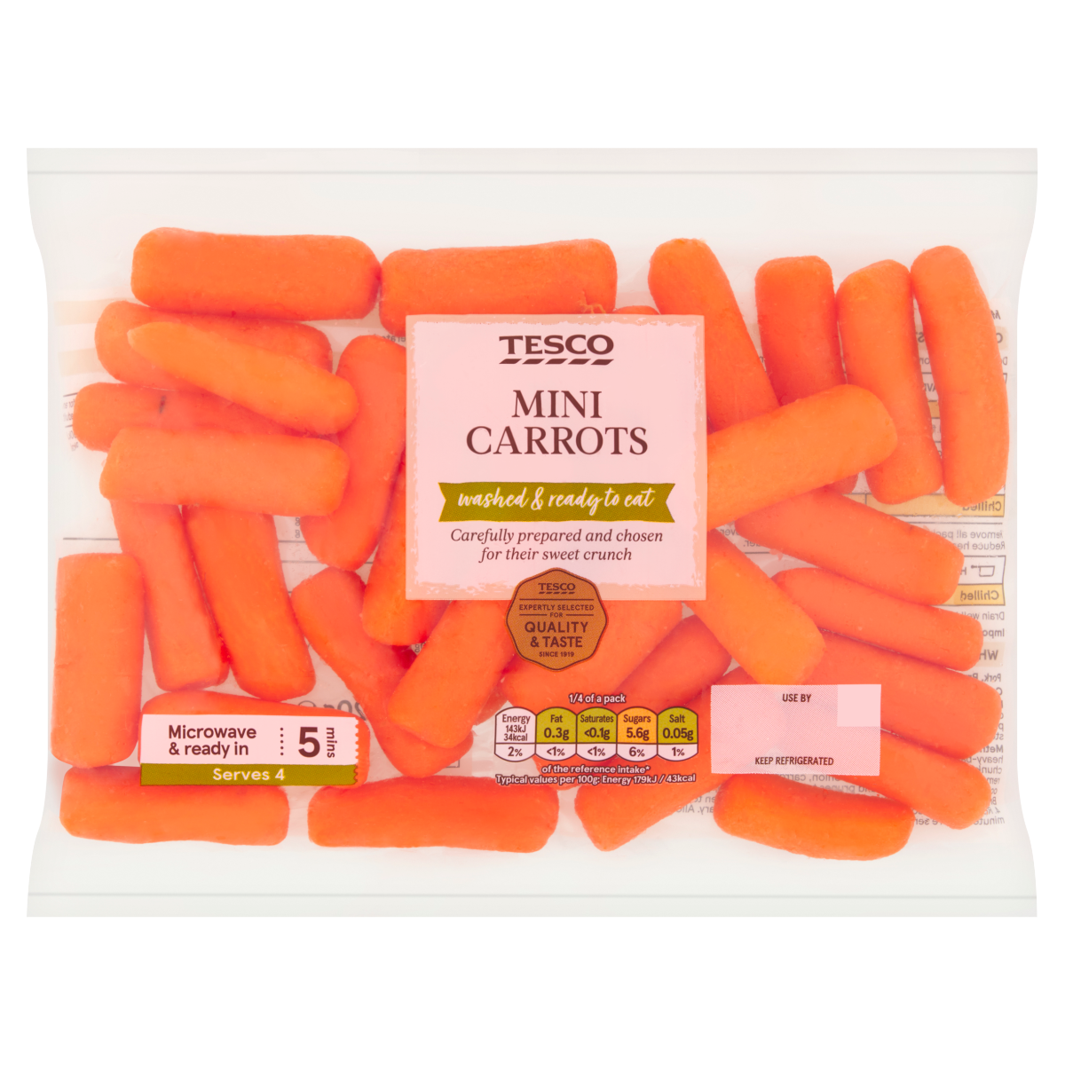 Tesco Mini Carrots 320g