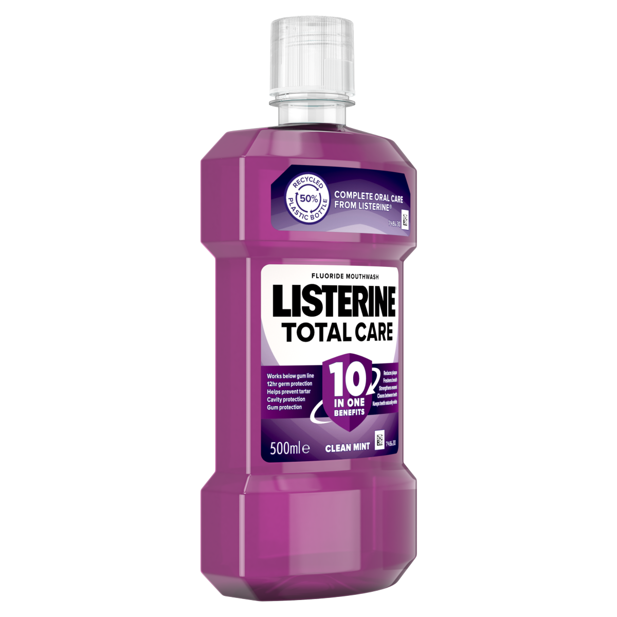 Listerine Total Care 10-in-1 Benefit Clean Mint Mouthwash 500ml
