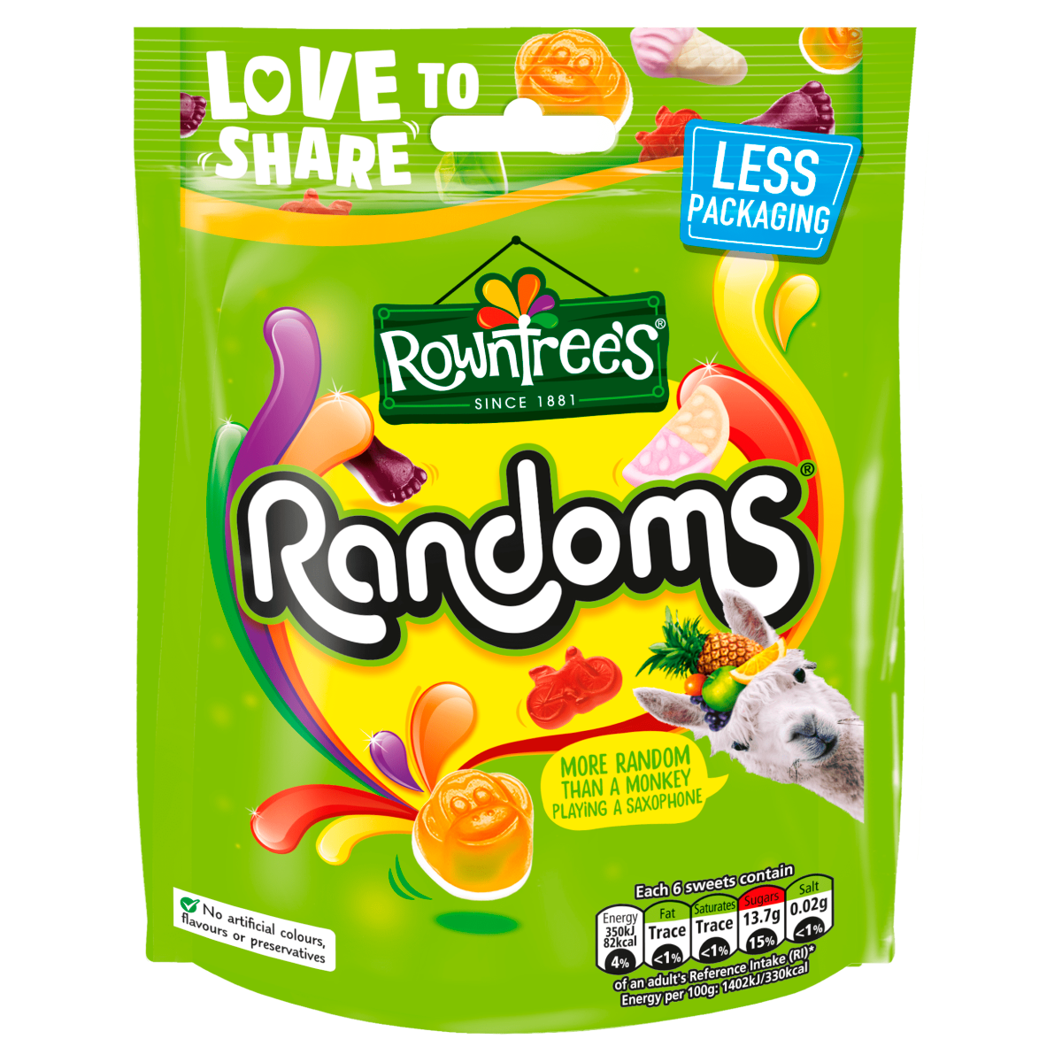 Rowntree’s Randoms Sweets Sharing Bag 150g