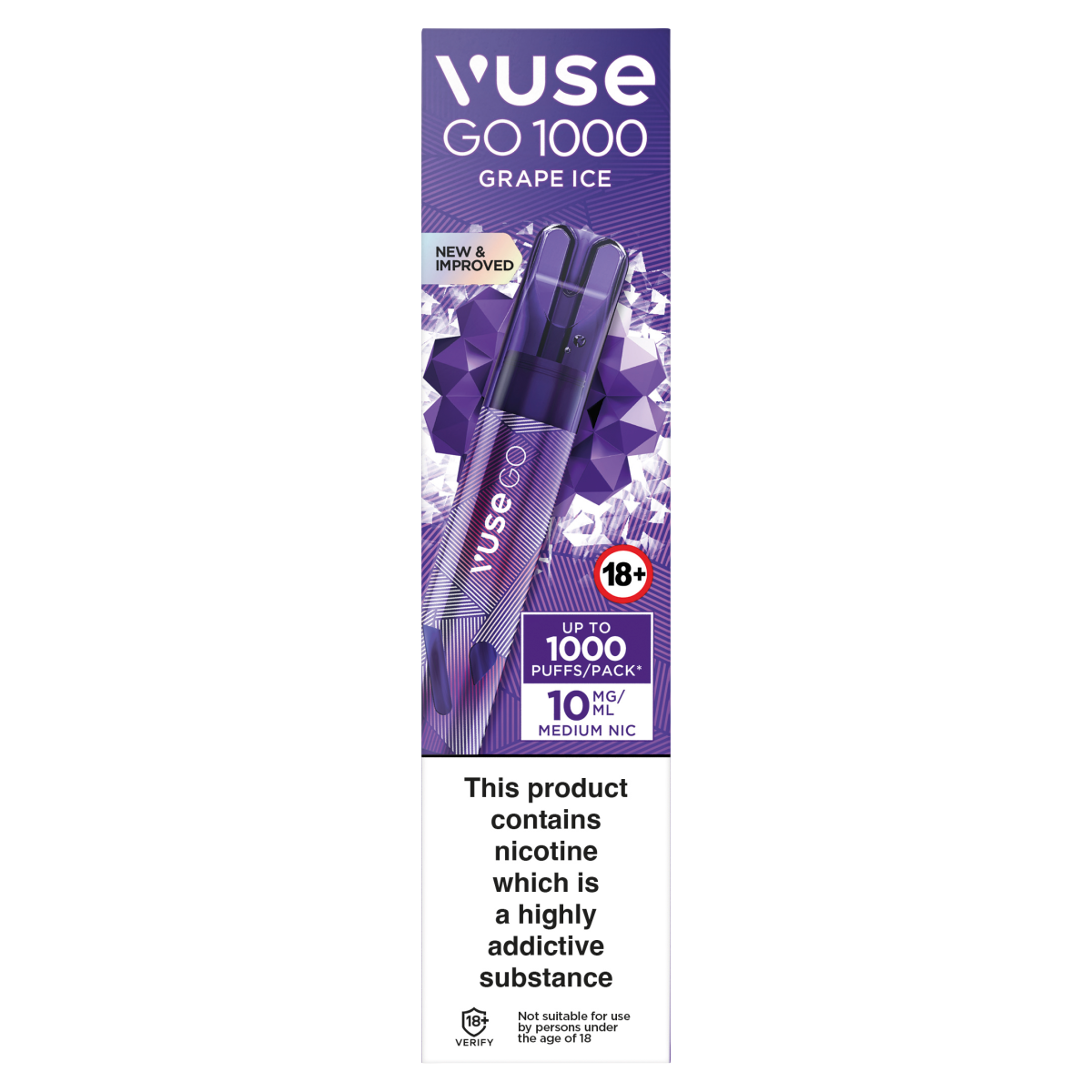 Vuse Go 1000 Grape Ice 10mg/ml