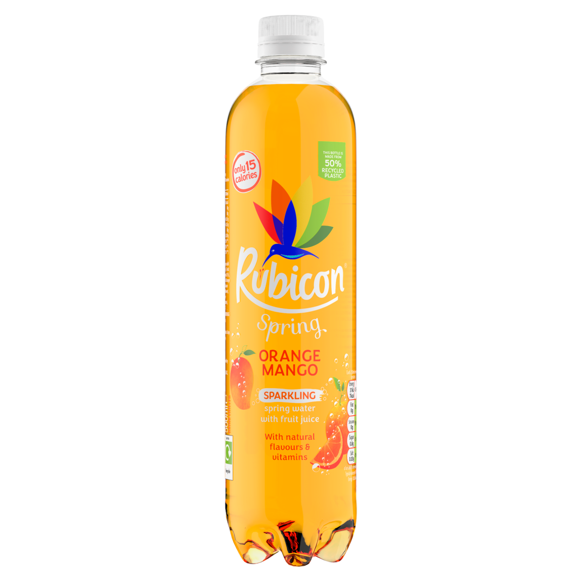 Rubicon Spring Orange Mango Flavoured Sparkling Spring Water 500ml