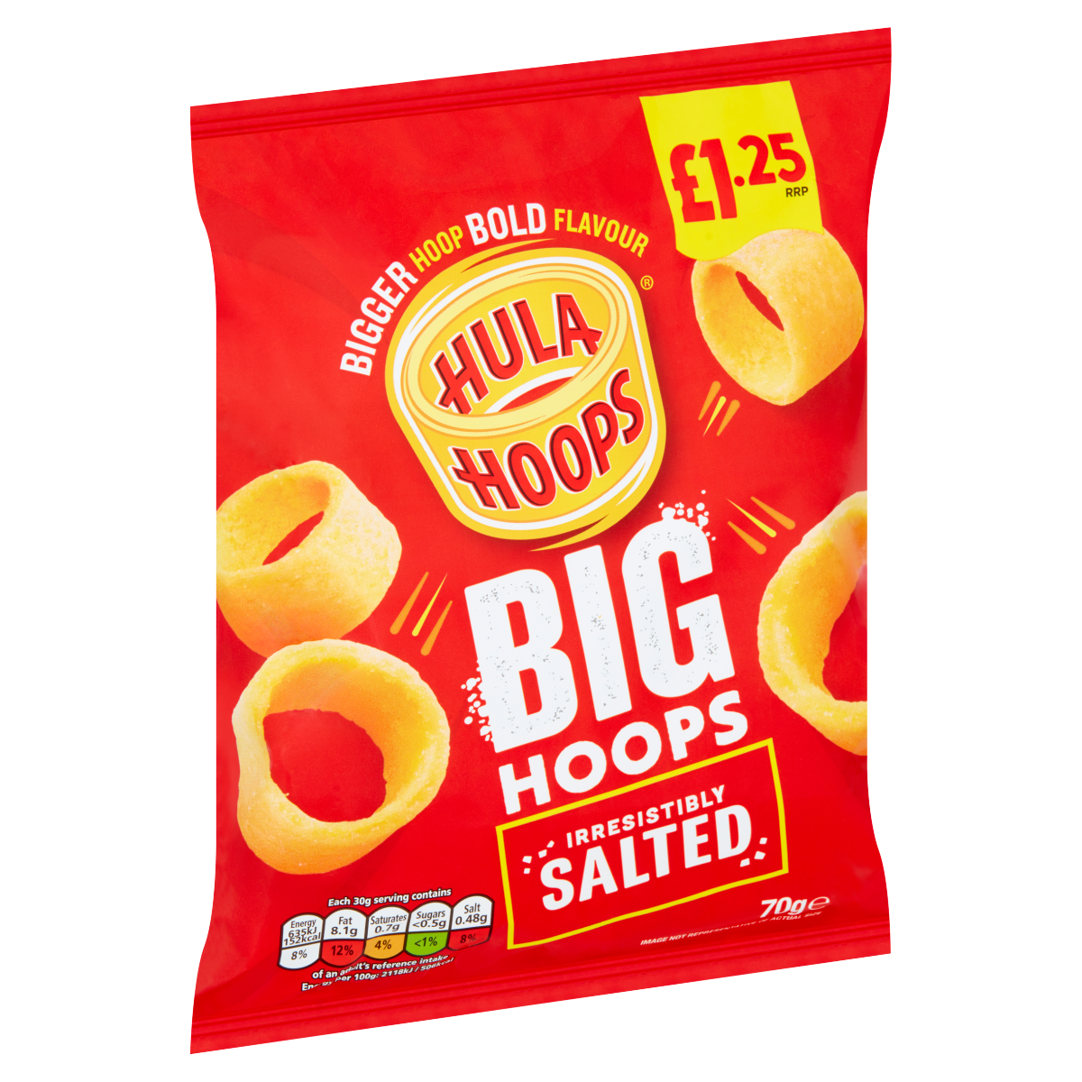 Hula Hoops Big Hoops Irresistibly Salted 70g
