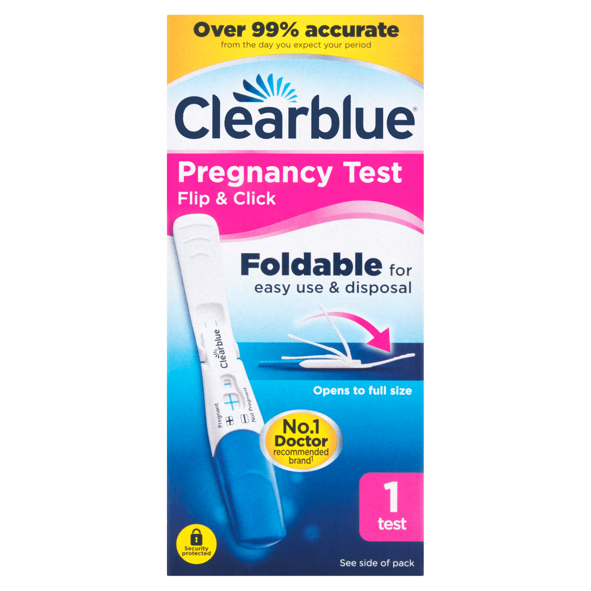 Clearblue Flip & Click Pregnancy Test 1 Test