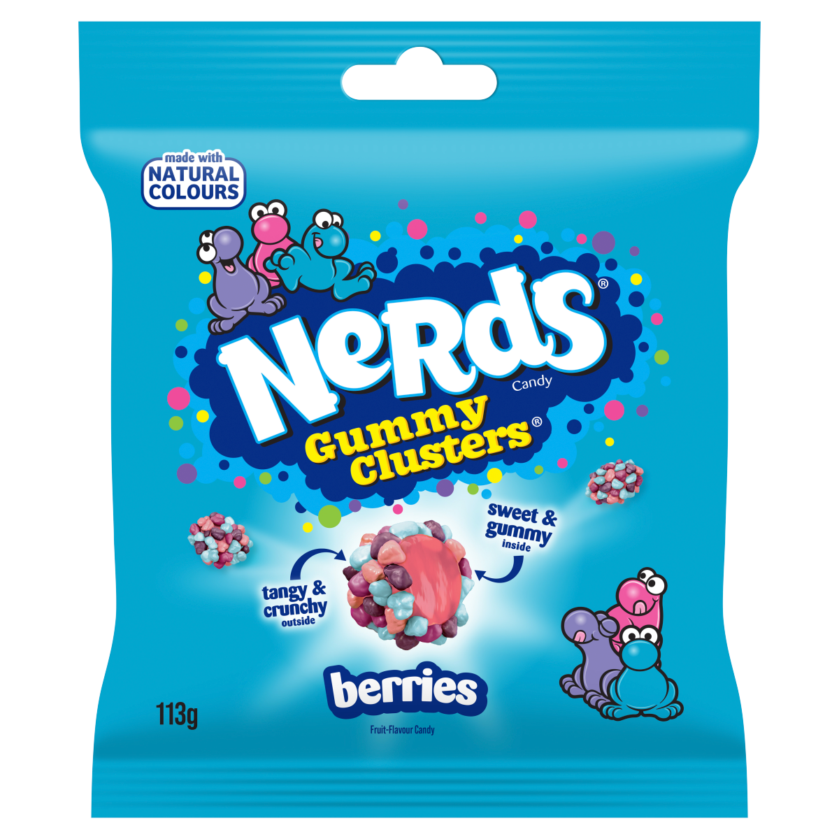 Nerds Berries Fruit-Flavour Candy Gummy Clusters 113g