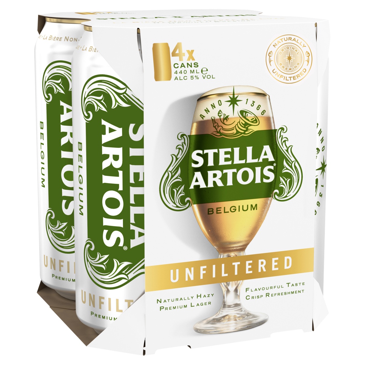 Stella Artois Unfiltered 4 x 440ml