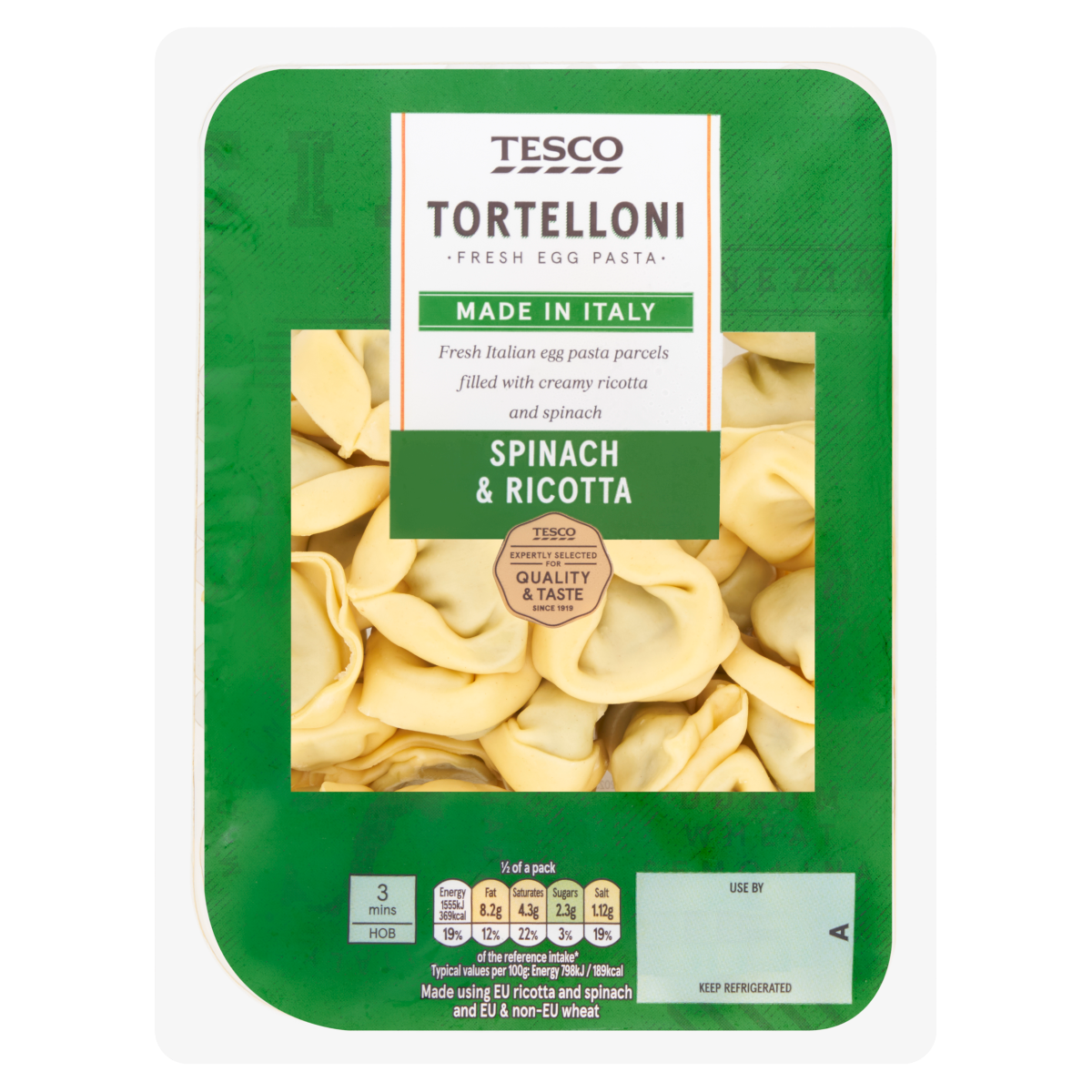 Tesco Spinach & Ricotta Tortelloni 300g