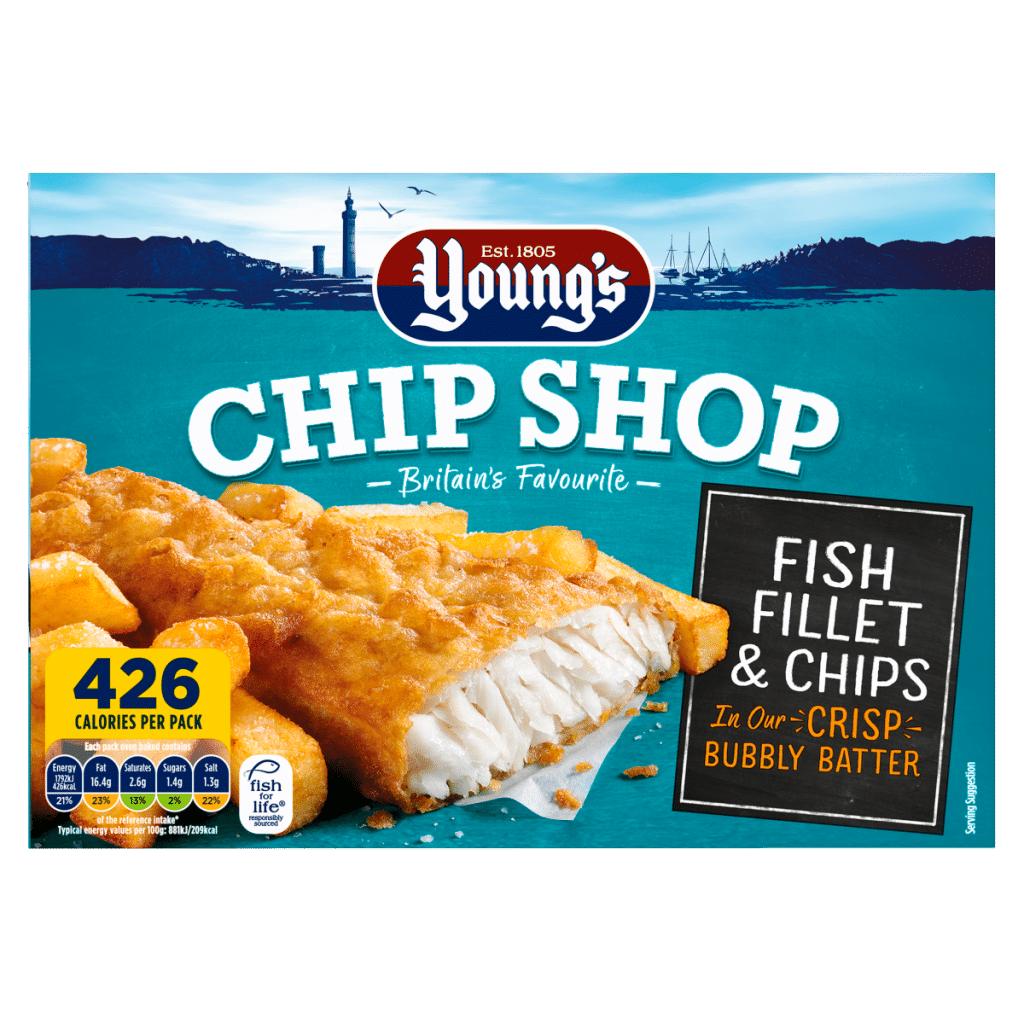Young’s Chip Shop Fish Fillet & Chips 300g