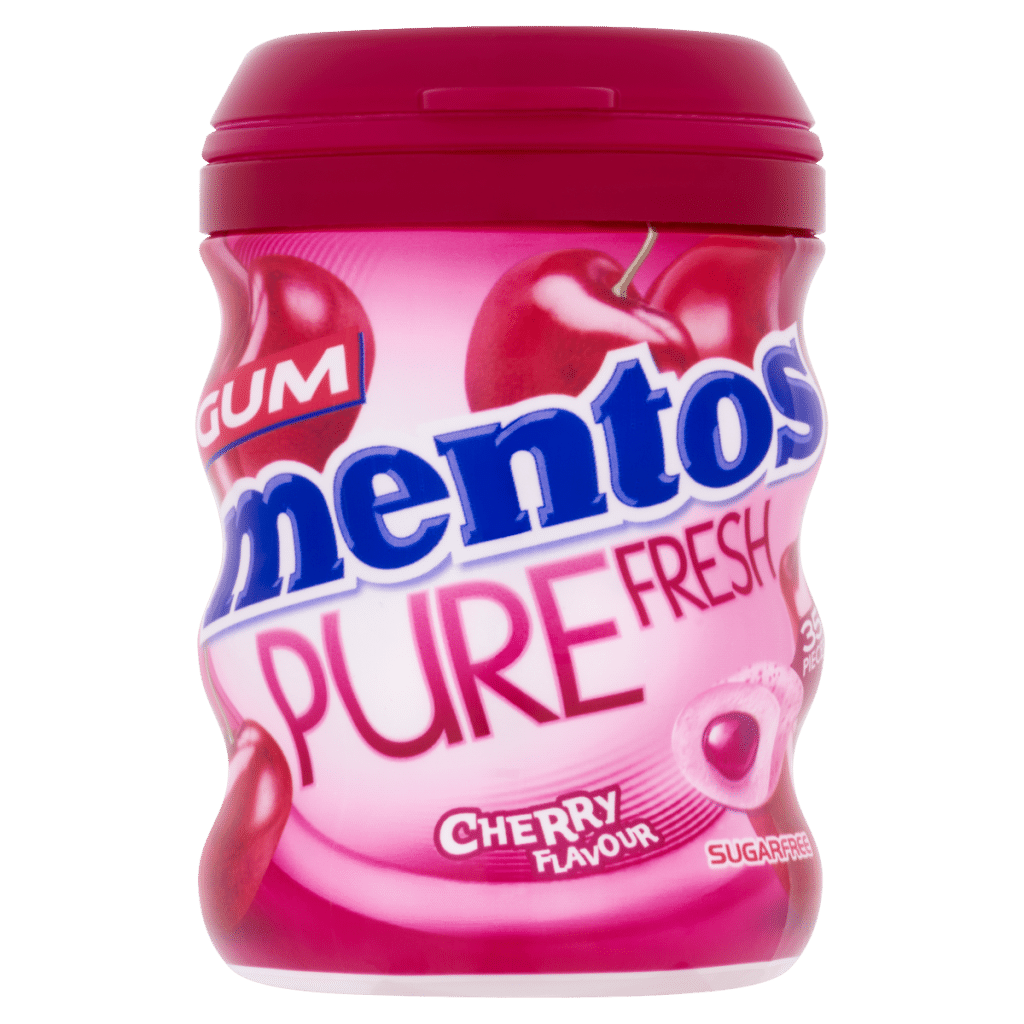 Mentos 35 Gum Pure Fresh Cherry Flavour 68g