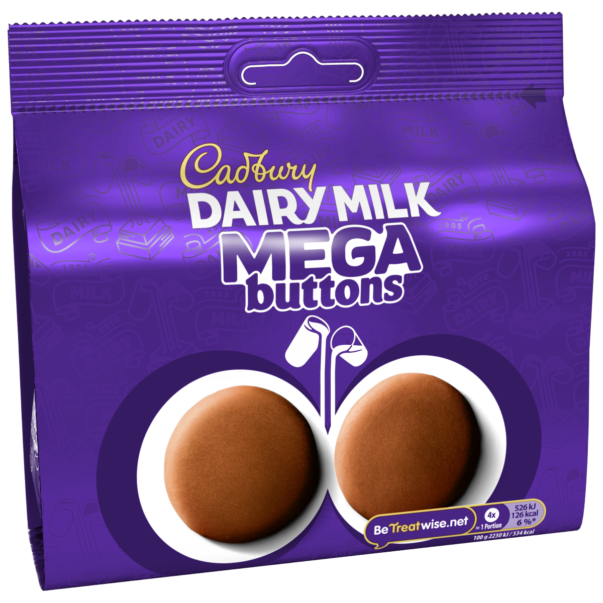 Cadbury Dairy Milk Mega Buttons Chocolate Large Sharing Bag 192g