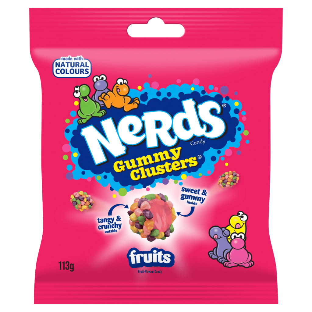 Nerds Gummy Clusters Fruit-Flavour Candy 113g