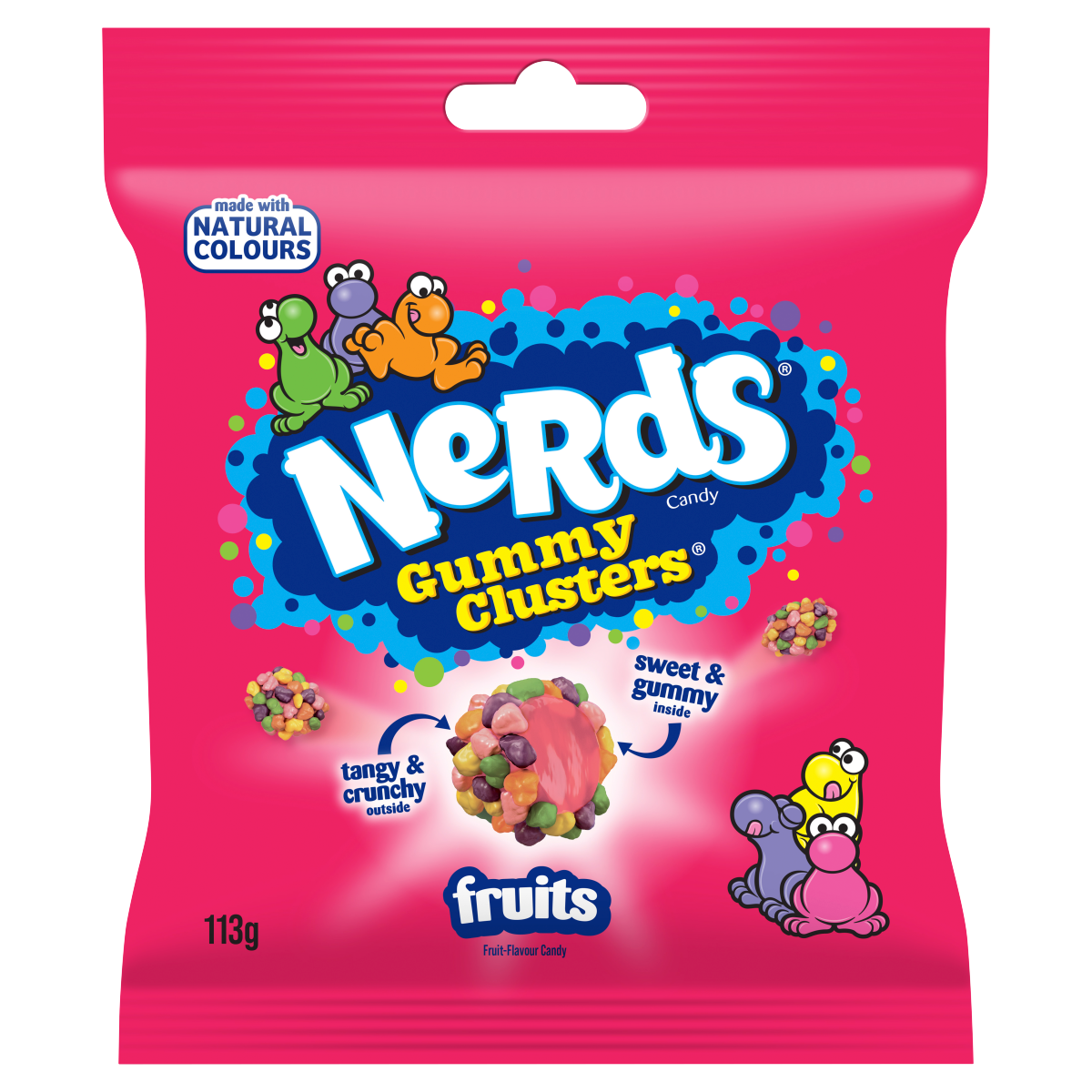 Nerds Gummy Clusters Fruit-Flavour Candy 113g