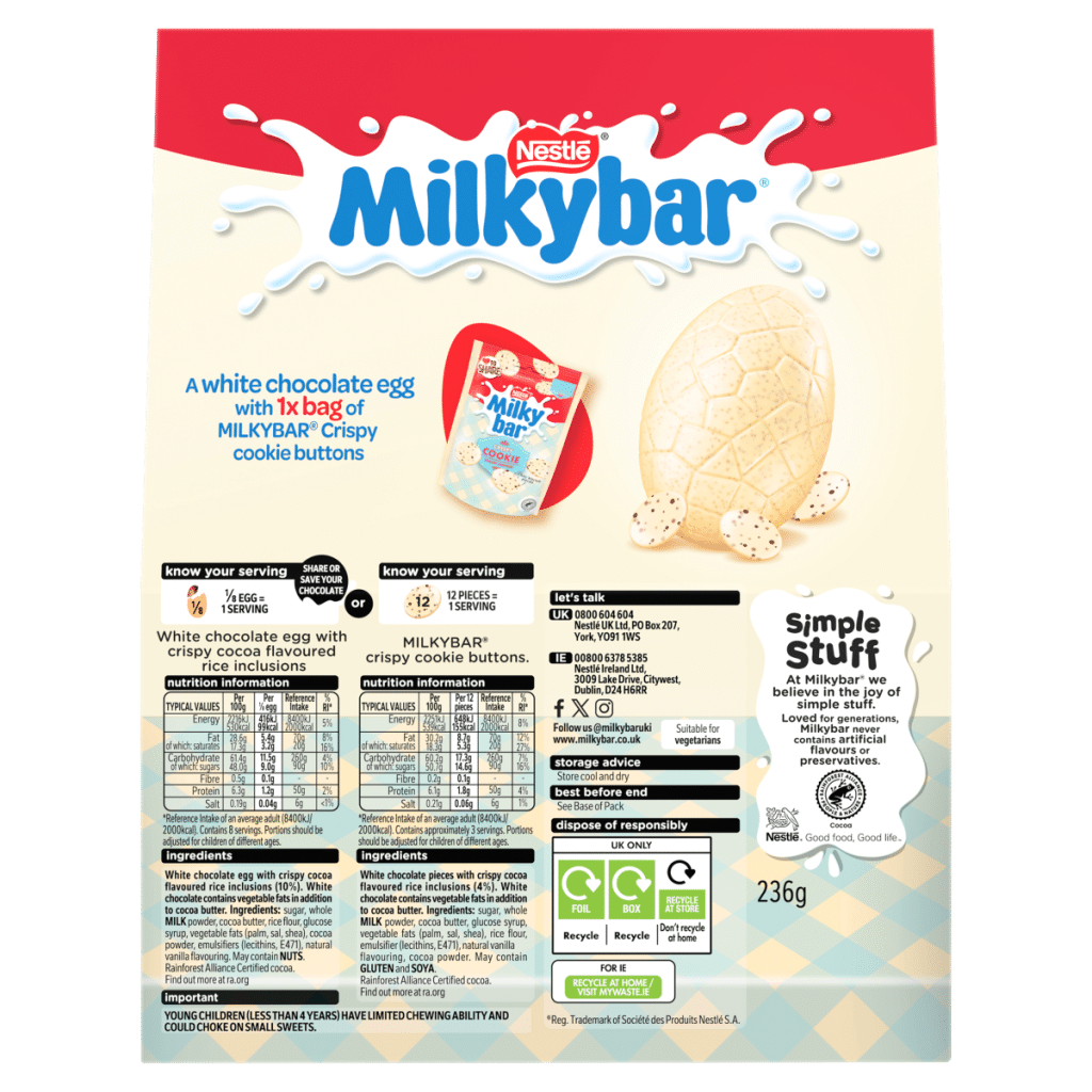 Milkybar Crispy Cookie 236g