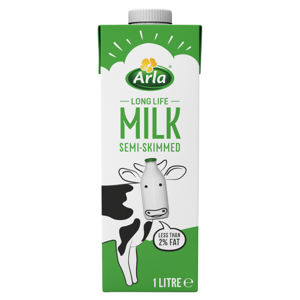 Arla Long Life Milk Semi-Skimmed 1 Litre