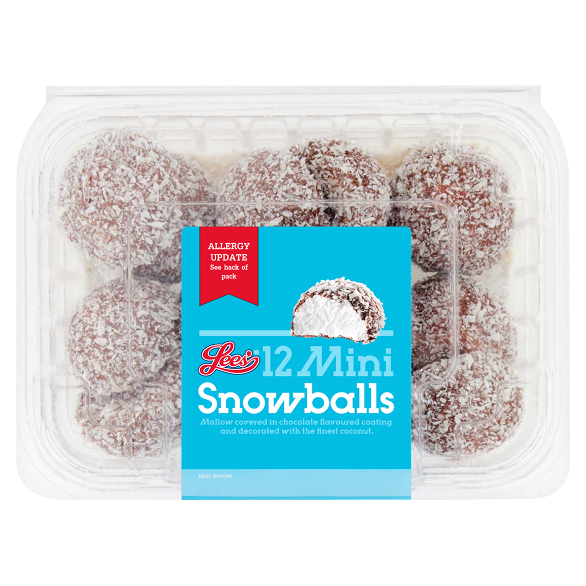 Lees 12 Mini Snowballs 135g