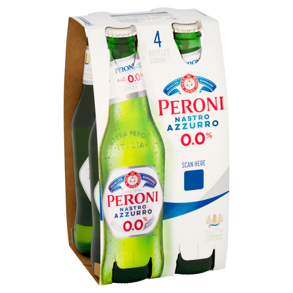 Peroni Nastro Azzurro 0.0% 4 x 330ml