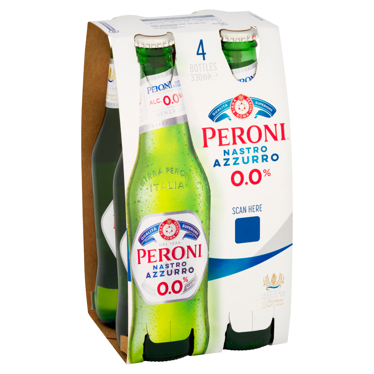 Peroni Nastro Azzurro 0.0% 4 x 330ml