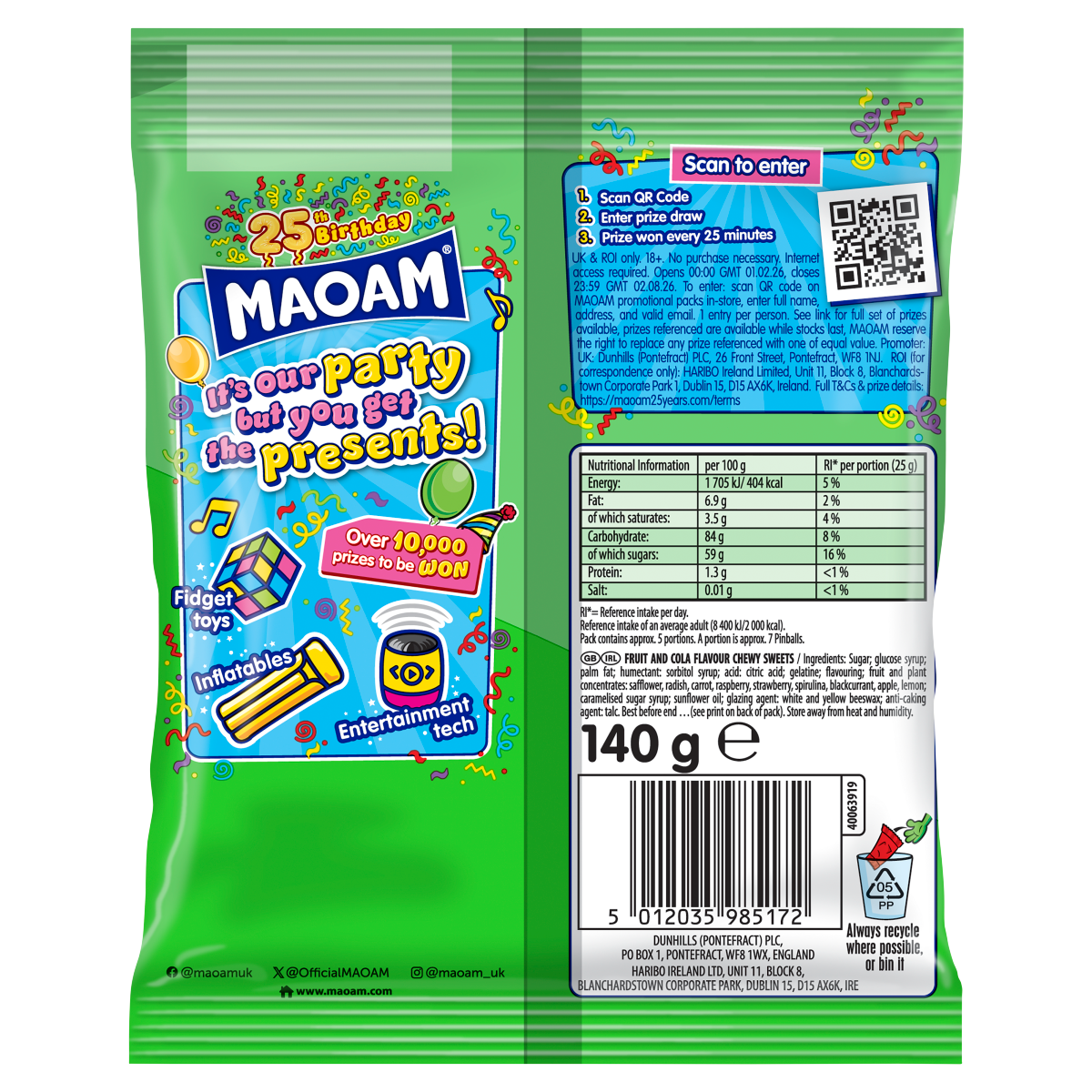 MAOAM 7 Pinballs 140g