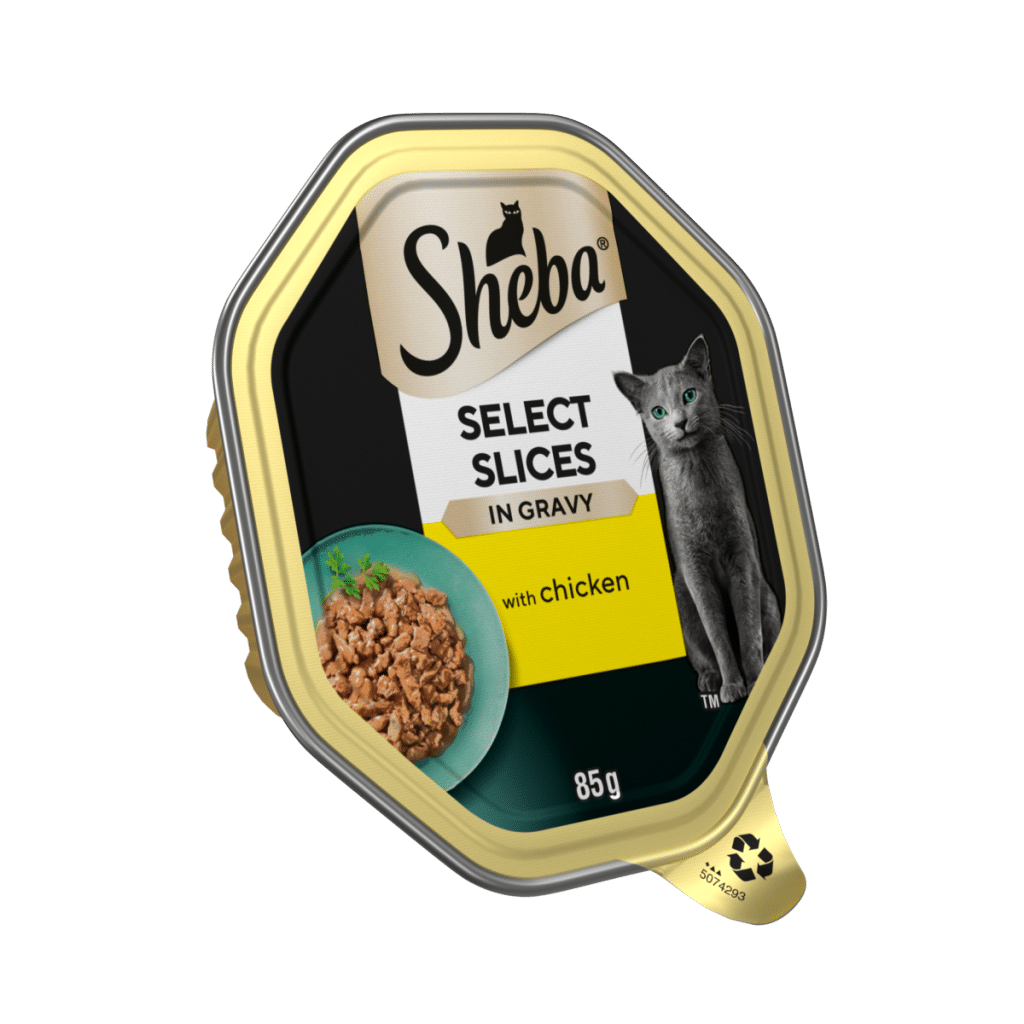 SHEBA® Select Slices Adult Wet Cat Food with Chicken in Gravy 85g Tray