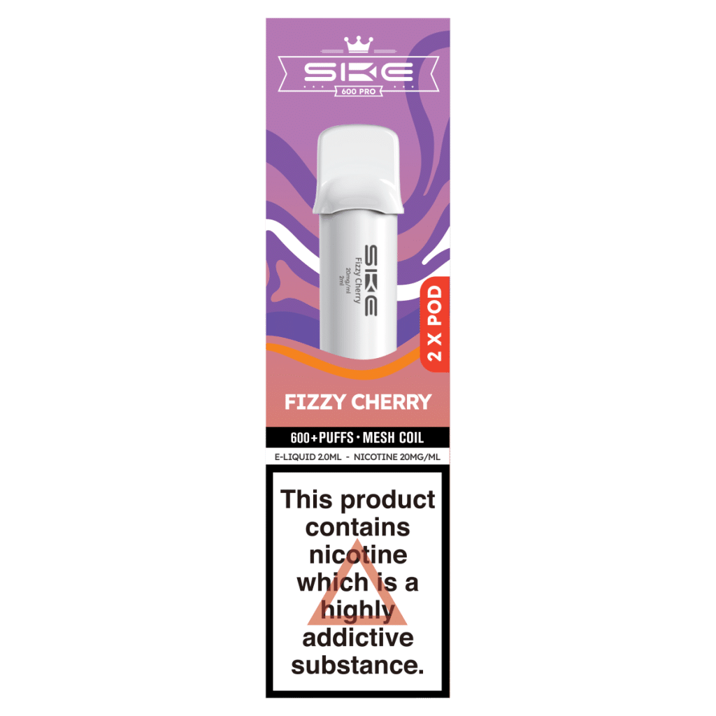 SKE 600 Pro 2 Fizzy Cherry Prefilled Pods 20mg/ml