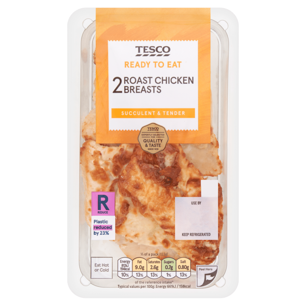 Tesco 2 Roast Chicken Breasts 245g