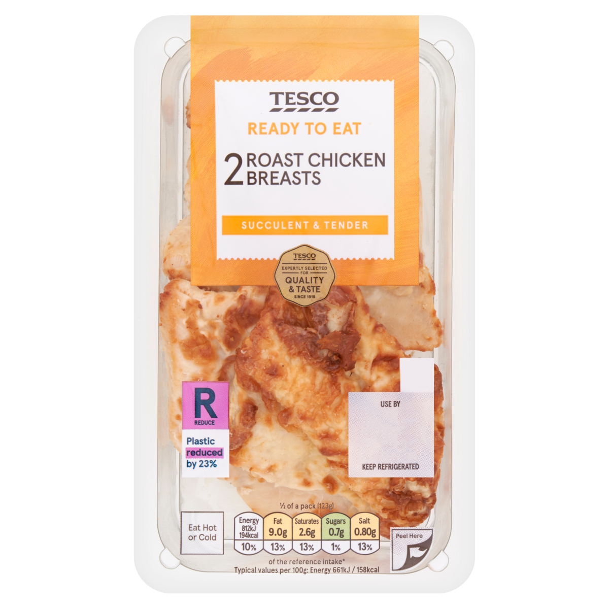 Tesco 2 Roast Chicken Breasts 245g
