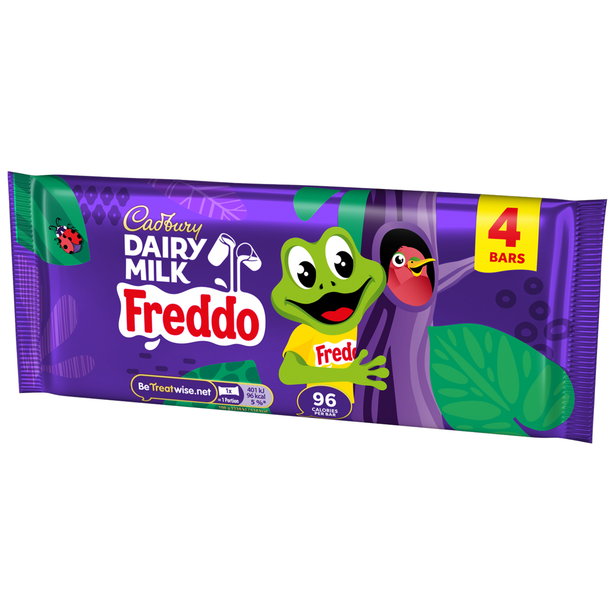Cadbury Dairy Milk Freddo Chocolate Bar 4 Pack Multipack 72g (4 x 18g)