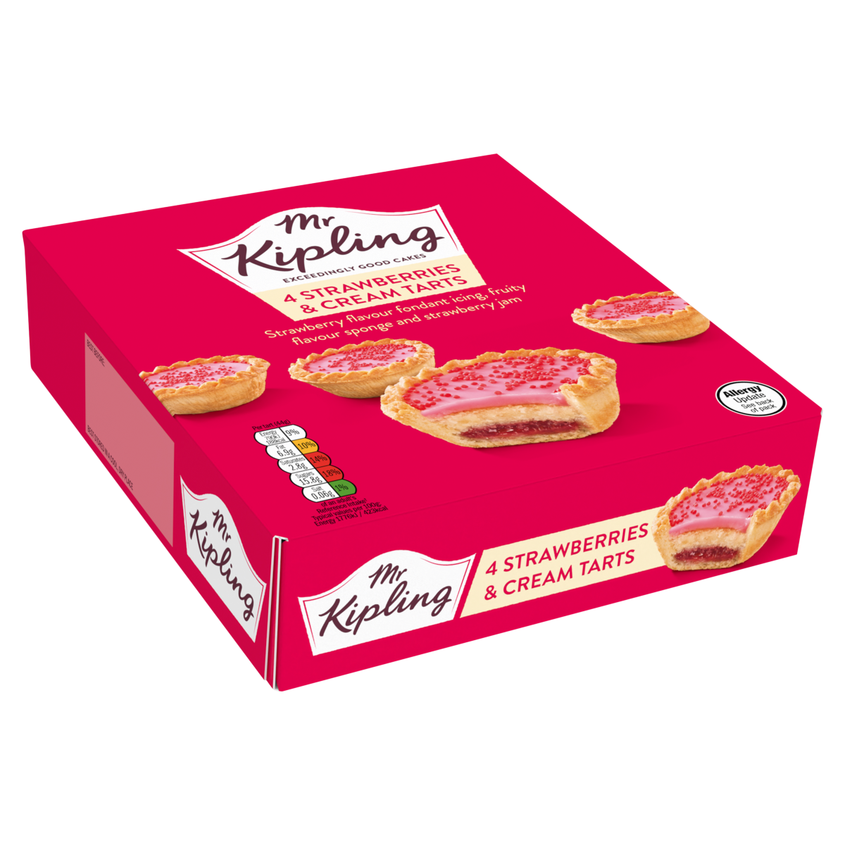 Mr Kipling 4 Strawberries & Cream Tarts