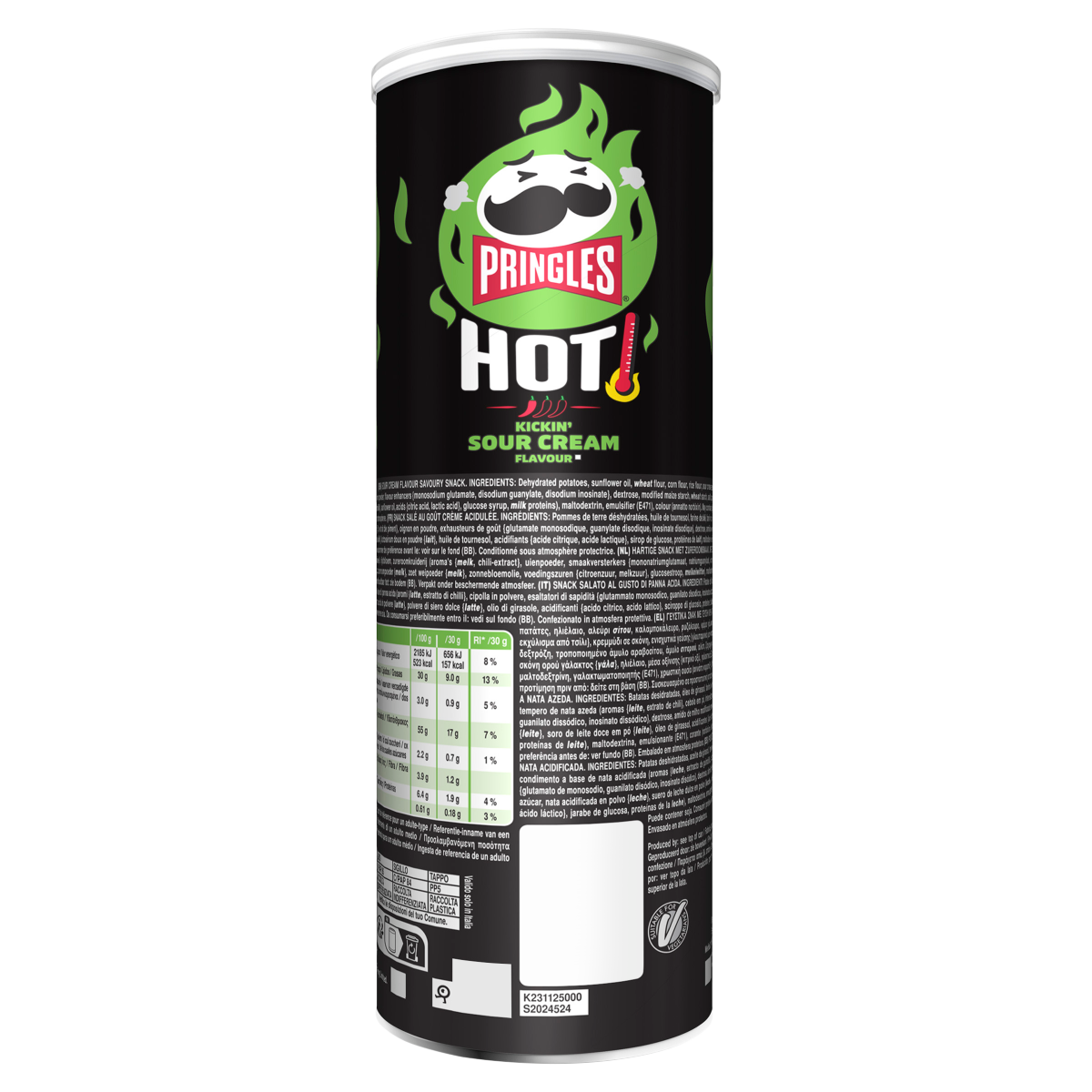 Pringles Hot Kickin Sour Cream Flavour 160g