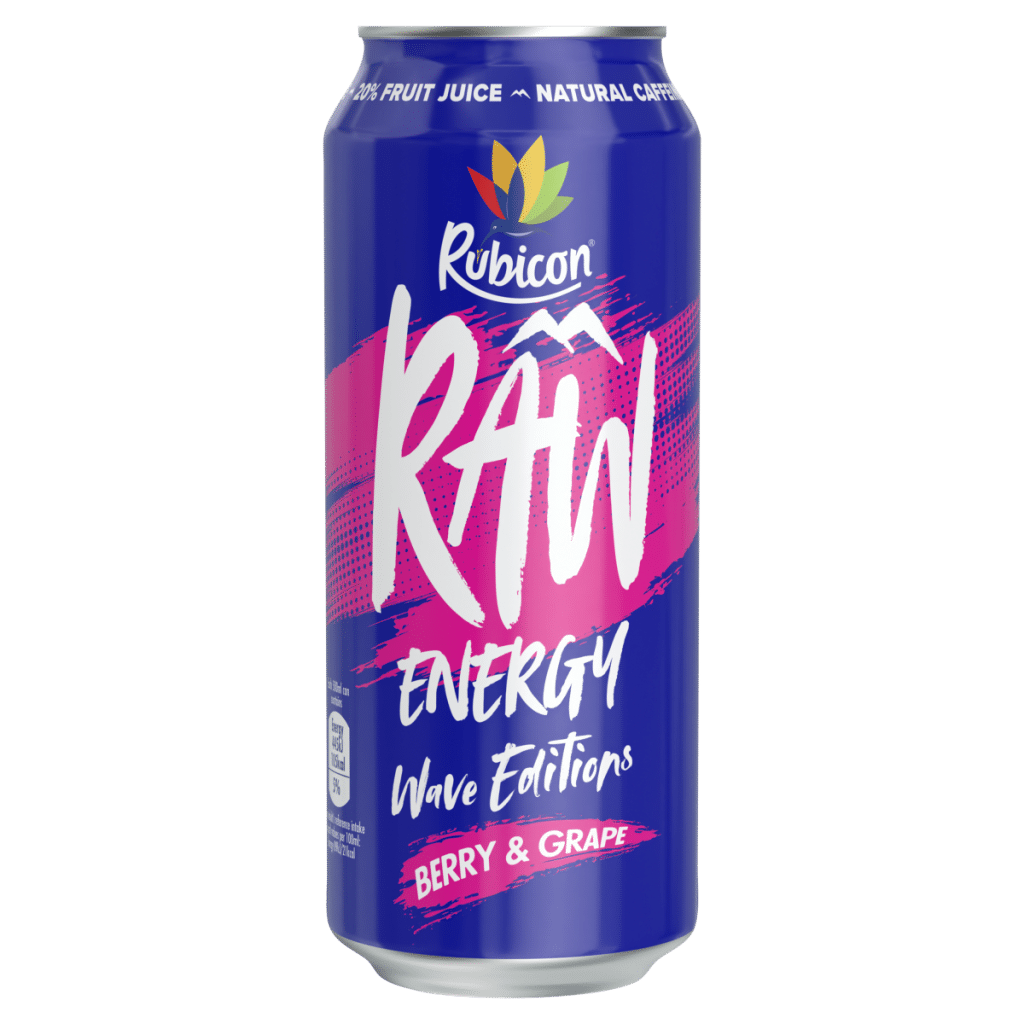 Rubicon Raw Energy Wave Editions Berry & Grape 500ml