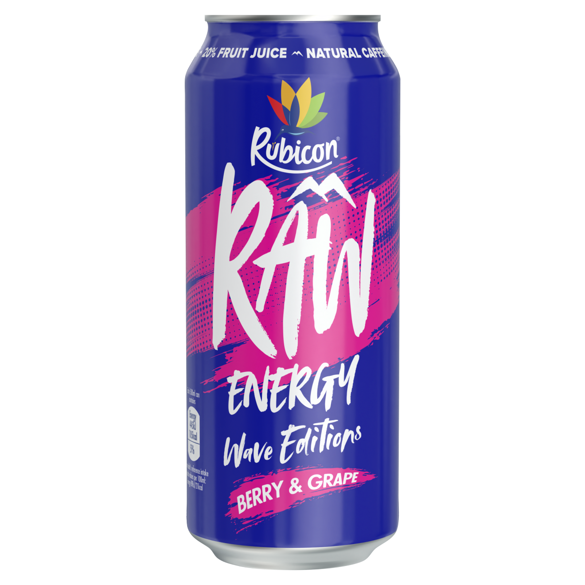 Rubicon Raw Energy Wave Editions Berry & Grape 500ml
