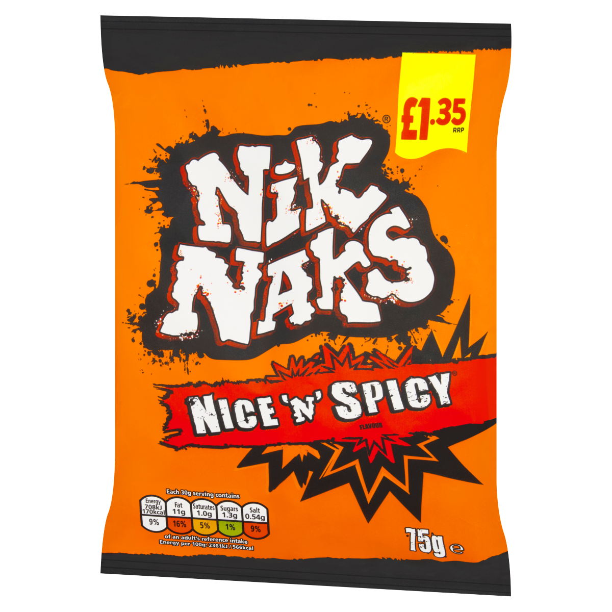 Nik Naks Nice ‘N’ Spicy Flavour 75g