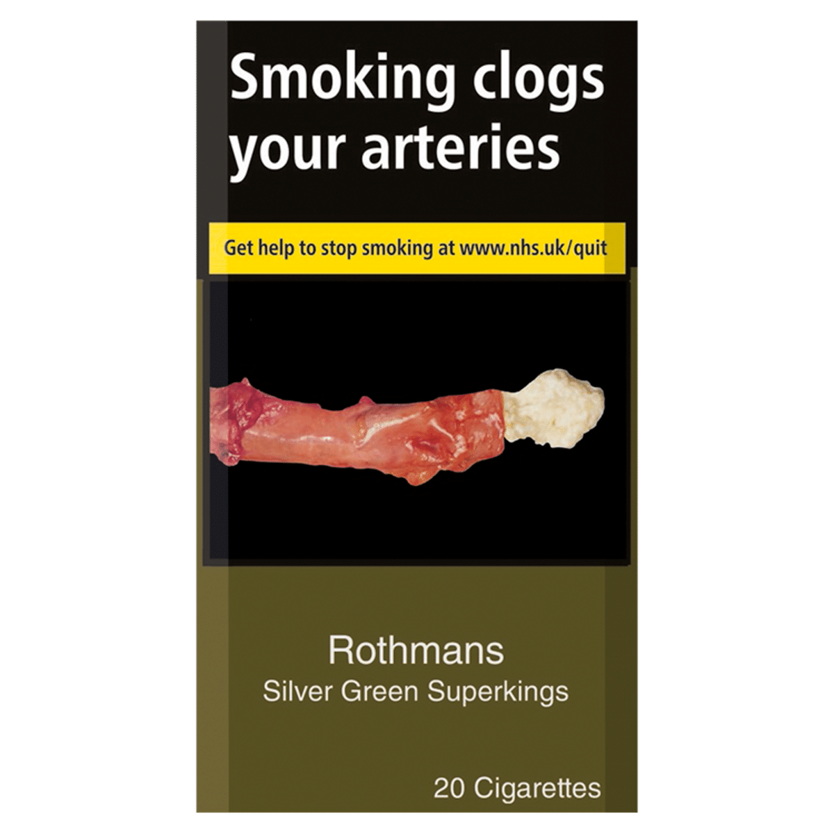Rothmans Silver Green Superkings 20 Cigarettes
