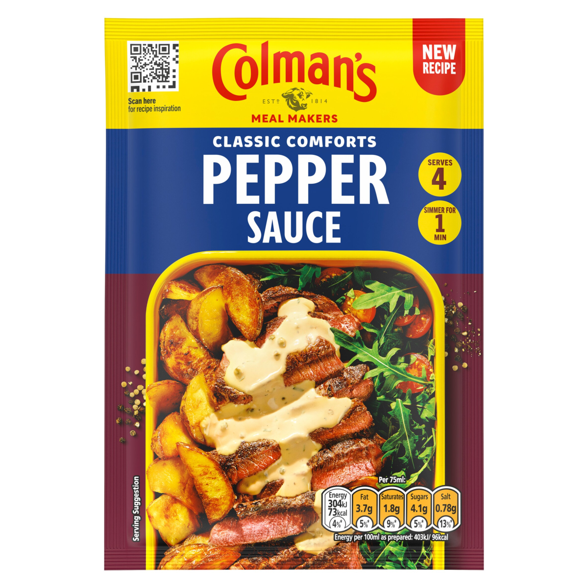 Colman’s Classic Comforts Sauce Mix Pepper Sauce 22 g