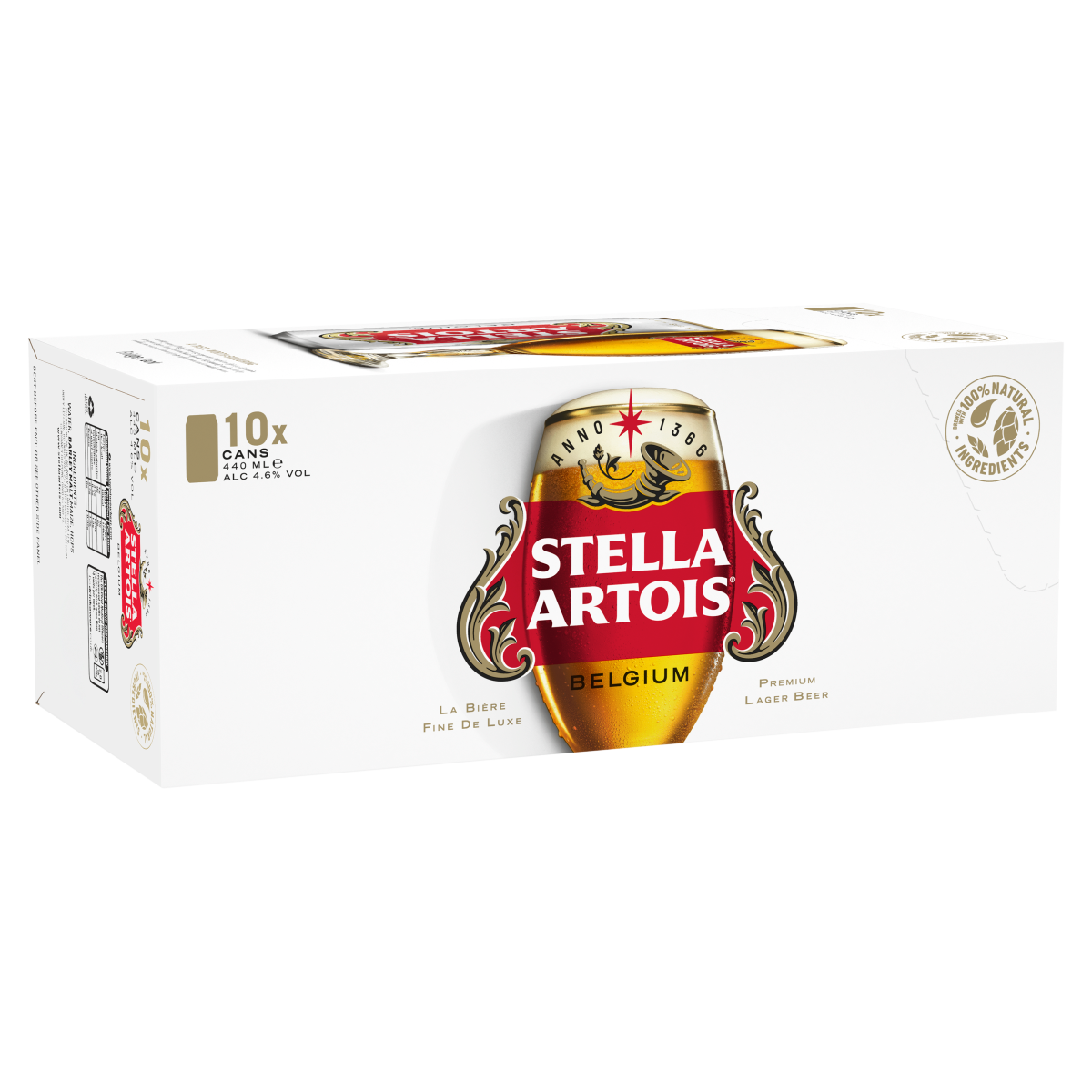 Stella Artois Belgium Premium Lager Beer 10 x 440ml