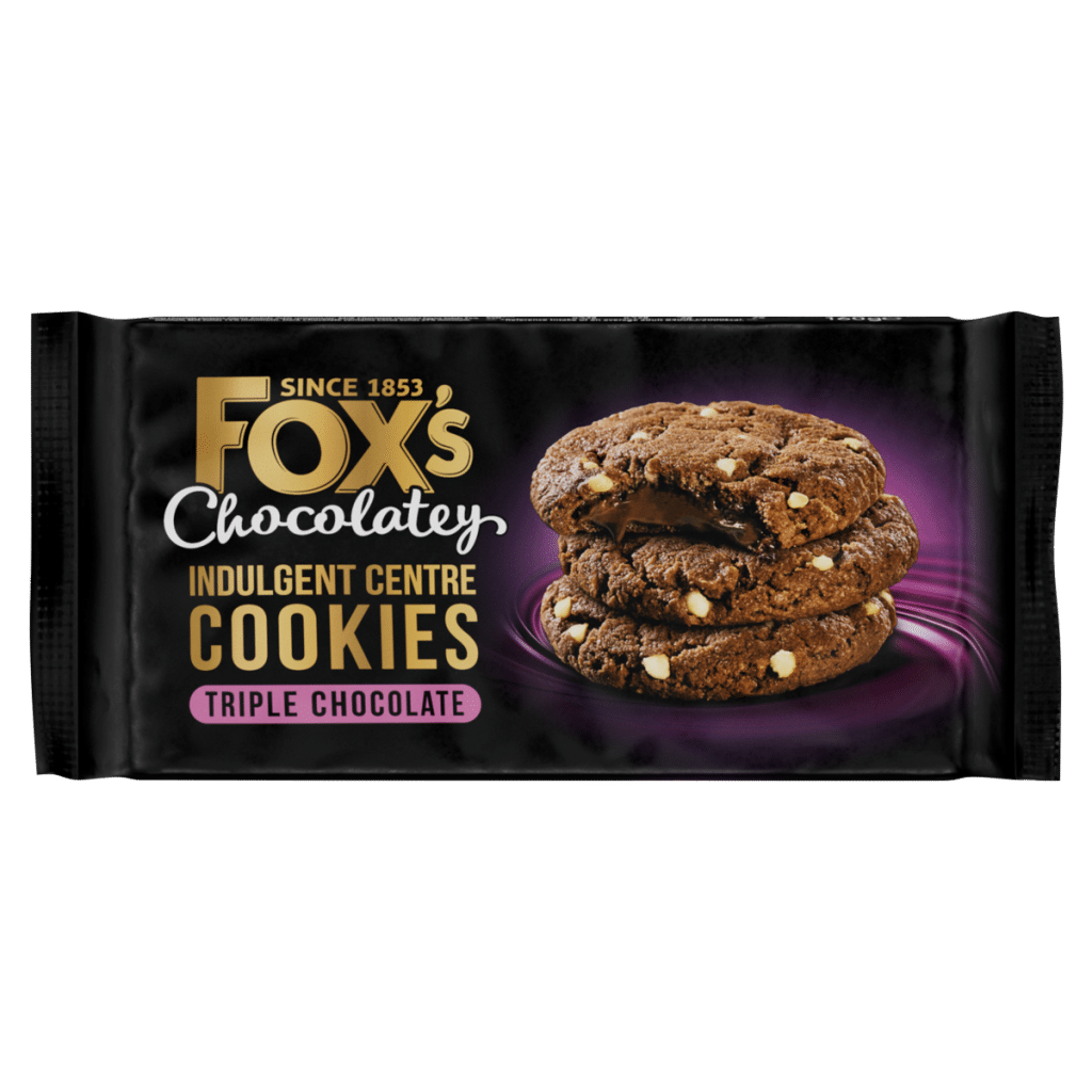 Fox’s Fabulous Indulgent Centre Cookies Triple Chocolate 160g