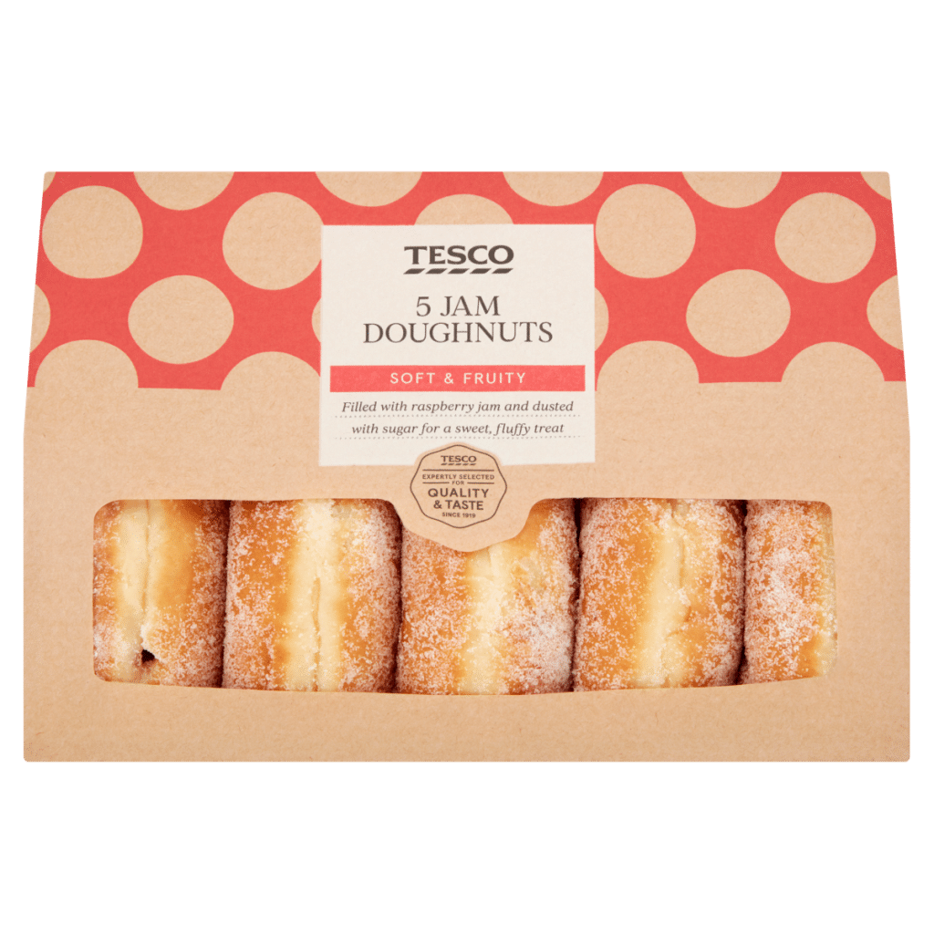 Tesco 5 Jam Doughnuts