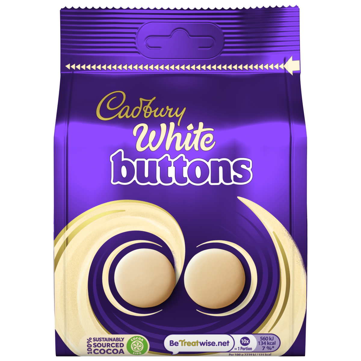Cadbury White Chocolate Giant Buttons Bag 110 g